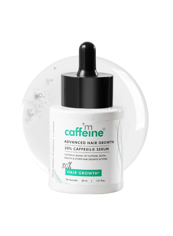 إم كافيين سيروم مكافيين للشعر بتركيبة متطورة تحتوي على 20% كافيكسيل، بيوتين، كيراتين وإكليل الجبل | يعزز نمو الشعر بنسبة 80%، يزيد من كثافته ويتحكم في تساقطه | يغذي الجذور | مناسب للنساء والرجال - 30 مل - Image 1